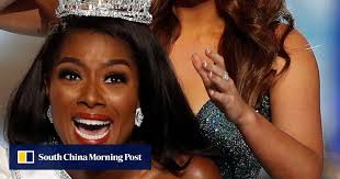 New Miss America Nia Imani Franklin is glad she didn't have to wear  swimsuit. Others are not