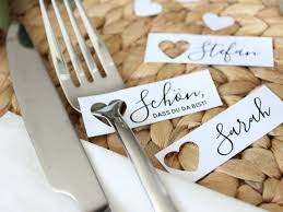 10 Pcs Table Tickets For Wedding Name Colts Place Cards With Punched Heart As Gift Tags Personal In 2020 Wedding Name Cards Wedding Name Place Cards