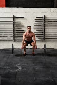 Strong Man Doing Deadlift In Gym