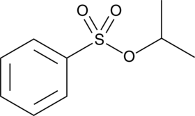 C6h5so3h an organosulfur compound, strongly acidic, water soluble, nonvolatile, and hygroscopic; Isopropyl Benzenesulfonate Benzenesulfonic Acid Isopropyl Ester Cas Number 6214 18 2 Cayman Chemical