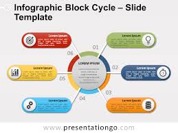 Infographic Block Cycle For Powerpoint And Google Slides