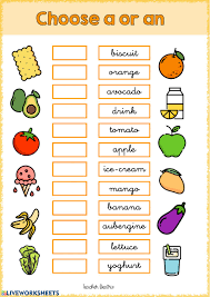 From middle english an, from old english ān (a, an, literally one). A An Worksheet For Grade 2
