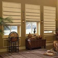 Dress up the windows in your home with these two options for without spaces between slots, these shades cover windows completely and can be made with your fabric of choice. Floral Roman Shades Factory Direct Blinds