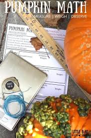 The children love observing their pumpkin, measuring their pumpkin, and scooping out students will start the pumpkin math activity by first measuring the outside of the pumpkin. Pumpkin Math With Free Pumpkin Worksheets Little Bins For Little Hands