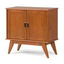 Storage cabinets can help you save time and effort while fulfilling storage needs cabinet is made from baltic birch hardwood and comes in beige Brooklyn Max Baxter Solid Hardwood 32 Inch Wide Mid Century Modern Low Storage Cabinet In Teak Brown Walmart Com Walmart Com