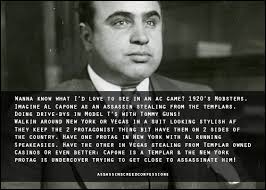 Assassin's Creed Confessions — Wanna know what I'd love to see in an ac  game?...