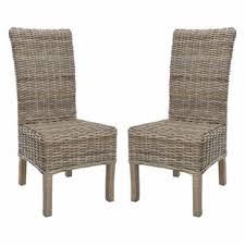Chairs, stools & other seating 5. Farmhouse Rustic Wicker Rattan Dining Chairs Birch Lane