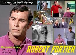 Remembering Robert Fortier, born November 5, 1926 and passed away January 1  2005. For More Information  https://www.facebook.com/photo/?fbid=862028145928403&set=a.557591153038772  . #TodayInNerdHistory #November5 #robertfortier #startrek #tomar ...