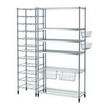 Omar Shelf Unit Galvanized Width 18 1 8 Ikea In 2020 Ikea Storage Shelves Shelves Metal Furniture Design