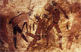 San Rock Painting Therianthrope Shamans Rock Crafts Animal Totems Rock Art