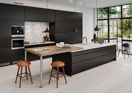 1001 Exemples Sublimes De La Cuisine Noire Et Bois Cuisine Noire Et Bois Cuisine Noire Et Meuble Cuisine