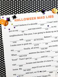 Great for reviewing grammar usage. Halloween Mad Libs Printable My Sister S Suitcase