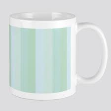 Handmade curved grey stoneware mug with satin mottled sage green glaze and unique angular handle. Sage Green Mugs Cafepress