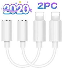 2pack For Iphone Headphone Adapter To 3 5 Mm Headphone Jack Connector For Iphone Converter Adapter For Iphone 11 Iphone Earphones Iphone Headphones Headphone