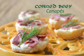 Healthy christmas canapes that won't blowout your calorie goal. Healthy Corned Beef Canapes Around My Family Table
