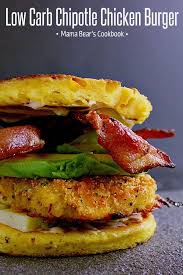 Crispy Keto Chicken Burger Recipe Chicken Burgers Burger Patty Recipe Healthy Breaded Chicken