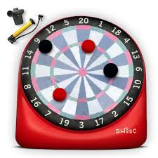 To play by yourself, the only numbers on the dartboard you need to think about are the numbers 20 through 15 and the bullseye. Giant Kick Darts Game Brookstone
