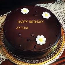 Beautiful Flowers With Chocolate Birthday Ayesha Name Wishes Cakes Pix Happy Birthday Cake Images Happy Anniversary Cakes Happy Birthday Cakes