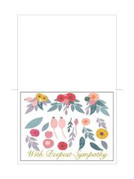 When you order sympathy flowers they always offer the option of adding a message and it can seem overwhelming to think of what to say. Printable Sympathy Cards For Students Teachers And Coworkers Tpt