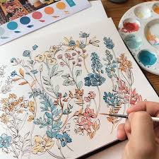 Oooh I Am Enjoying This Colour Palette Today Retro Blueys Pinks And Oranges Yes Please Lots More To Come Claretherese Illustration Konst Inspiration