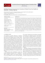 Contextual translation of disebabkan oleh into english. Pdf Identifying Meaning Components In The Translation Of Medical Terms From English Into Indonesian A Semantic Approach