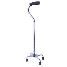 The legs also allow the to carry light things while using your cane, use a backpack or carry a bag. Small Base Quad Cane In Lightweight Aluminium Essential Aids Uk