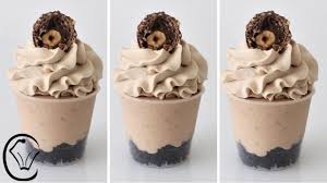 Ferrero Rocher Mini Mousse Dessert Cups With Chocolate Whipped Cream Topping Eggless No Gelatine Youtube In 2020 Desserts Mini Mousse Mousse Dessert
