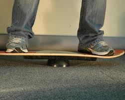 Testing your diy balance board. Diy Make Your Own Balance Board With A Skateboard Deck Multi Direction Free Rotation Balance Training For Extreme Sports