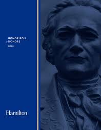Honor Roll of Donors 2025 by Hamilton College