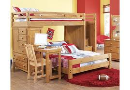 Loft beds for girls and boys in a variety of colors and styles: Creekside Taffy Twin Full Step Bunk Bed With Desk Bunk Beds With Stairs Bunk Bed With Desk Cool Bunk Beds