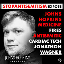 Guess who just joined the unemployment line? Jonathon Wagner, a now EX  echocardiogram tech at Johns Hopkins Medicine who decided vandalizing a  Jewish owned business was more important than his career and