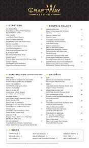 Check spelling or type a new query. Menu Craftway Kitchen