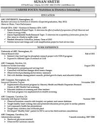 Registered Dietitian Resume Sample Http Jobresumesample Com 875 Registered Dietitian Resume Sample Job Resume Examples Resume Examples Internship Resume