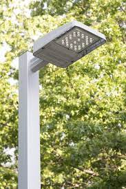 Exterior Led Area Light Fixture Contributes To Green Building Design Plan Green Building Design Commercial Outdoor Lighting Building Design Plan