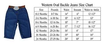 Western Oval Buckle Jeans For Infant Baby Toddler 0 6 Months