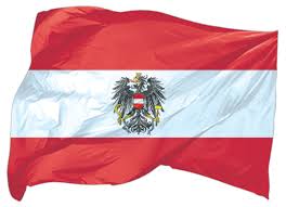 Bestellen sie hier eine österreichische fahne in hiss, tisch, boots, auto & stockfahnen form. Wehende Flagge Osterreich Mit Wappen Grosse 1