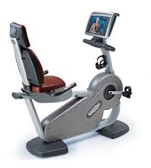 Technogym Excite 700e Recumbent Exercise Bike W Tv Remanufactured Recumbent Bike Workout Biking Workout Bike