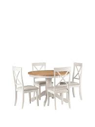 This set is ideal for small space living allowing you to easily. Julian Bowen Davenport 106 Cm Round Dining Table 4 Chairs Very Co Uk