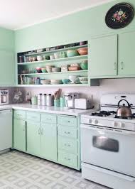 green kitchen cabinets