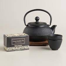 Black Cast Iron Teapot Set Tea Pots Cast Iron Tea Pot Cast Iron Tea Set