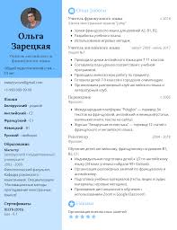 Образец резюме учителя - готовый пример 2021