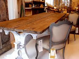 Rustic Dining Table Top Natural Wood Bottom Rustic White With Images Farmhouse Table Diy Farm Table Home