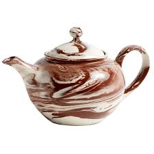 Square flower teapot tea pot brown betty. Hay Marbled Teapot Brown Finnish Design Shop