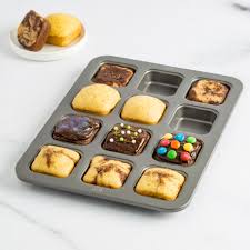 Tasty 12 Cup Non Stick Brownie Pan Walmart Com Chocolate Chip Cookie Dough Brownie Pan Cookie Dough Cake