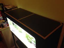 Couvercle Fait Maison D Aquarium Vis Courte Inox Charniere Longue Decoupee Arrete De Finition En Plastique