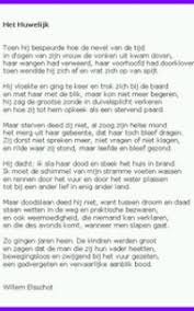 Gedichtbespreking Nederlands Het Huwelijk Willem Elsschot 4e Klas Vwo Scholieren Com