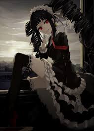 Anime Anime Girls Long Hair Celestia Rudenberk Black Hair Red Eyes Cards Stockings Thigh Highs 1080p Wallpaper Hdwallpape In 2020 Danganronpa Anime Gothic Anime
