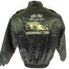 Vintage 80s Snap On F1 Racing Jacket Large Performance Team Cafe Racer Black The Clothing Vault Racing Jacket Vintage Clothing Men Vintage 80s Clothing