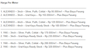 Aluminium tidak hanya di jual dalam satuan meter saja tetapi juga dalam satuan borongan dan juga batangan. Terpopuler 21 Daftar Harga Aluminium Batangan 2019