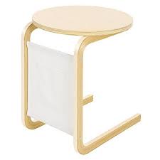 Songmics C Shaped Sofa Side Table Birch Wood Couch Table Slide Under End Snack Table With Storage Bag Natural Ul Sofa Side Table Couch Table Telephone Table